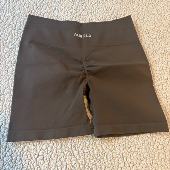 Aurola Brown Workout Shorts - Picture 1 of 2